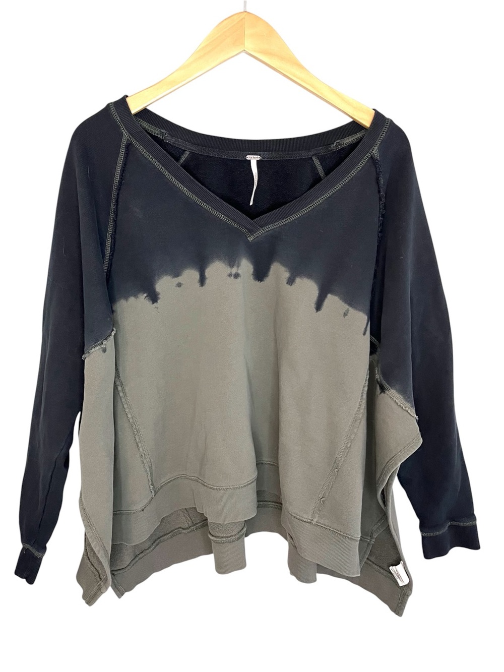 Free People Double Dip Dye Oversized Sweatshirt